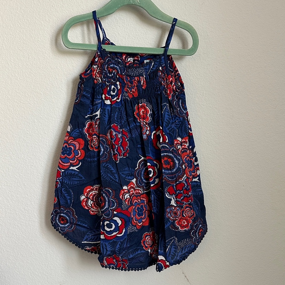 Old Navy Navy Blue Floral Dress